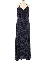 Thierry Mugler Star Print Halter Dress Dress arcadeshops.com