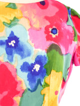 Bill Blass Watercolor Floral Dress Dress arcadeshops.com
