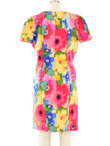 Bill Blass Watercolor Floral Dress Dress arcadeshops.com
