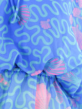 Zandra Rhodes Seashell Printed Chiffon Blouse Top arcadeshops.com