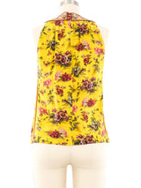 Jean Paul Gaultier Floral Printed Tank Top arcadeshops.com