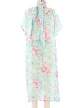 Floral Printed Chiffon Dress Ensemble Dress arcadeshops.com