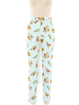 Gianni Versace Monkey Printed Jeans Bottom arcadeshops.com