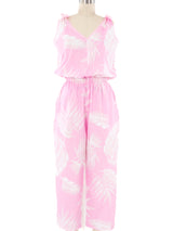 Leaf Printed Jumpsuit Jumpsuit arcadeshops.com