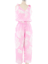 Leaf Printed Jumpsuit Jumpsuit arcadeshops.com