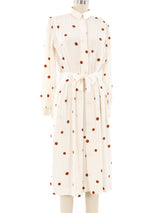 Balenciaga Dot Printed Silk Dress Dress arcadeshops.com