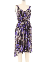 Alexander McQueen Floral Printed Chiffon Tank Dress Dress arcadeshops.com