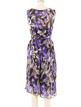 Alexander McQueen Floral Printed Chiffon Tank Dress Dress arcadeshops.com