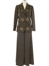 Mr. Dino Printed Palazzo Suit Suit arcadeshops.com