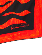 Pauline Trigere Aquarius Printed Silk Scarf Accessory arcadeshops.com