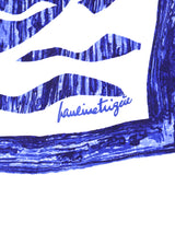 Pauline Trigere Aquarius Printed Silk Scarf Accessory arcadeshops.com