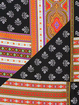 Jean Patou Mixed Print Silk Scarf Accessory arcadeshops.com