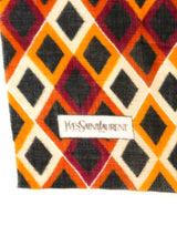 Yves Saint Laurent Graphic Wool Scarf Accessory arcadeshops.com