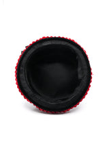 Raffia Trimmed Patent Hat Accessory arcadeshops.com