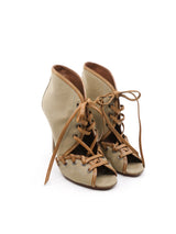 Alaia Laced Canvas Heeled Sandal, 36 Accessory arcadeshops.com