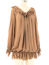 Fabrice Chiffon Blouson Top Top arcadeshops.com