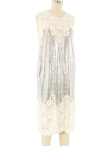 Paco Rabanne Chainmail Accented Lace Dress Dress arcadeshops.com