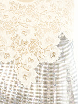 Paco Rabanne Chainmail Accented Lace Dress Dress arcadeshops.com