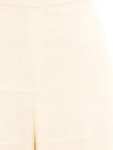 Estevez Ivory Chiffon Tiered Pants Bottom arcadeshops.com