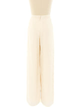 Estevez Ivory Chiffon Tiered Pants Bottom arcadeshops.com