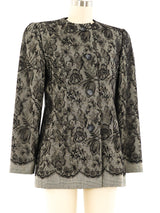 Bill Blass Lace Trimmed Jacket Jacket arcadeshops.com