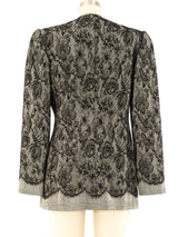 Bill Blass Lace Trimmed Jacket Jacket arcadeshops.com