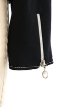 Gianni Versace Topstitched Zip Front Jacket Jacket arcadeshops.com