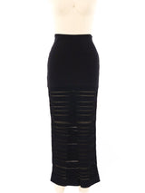 Herve Leger Striped Knit Maxi Skirt Bottom arcadeshops.com