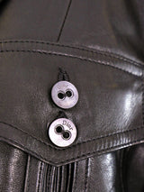 Christian Dior Leather Blazer Jacket arcadeshops.com