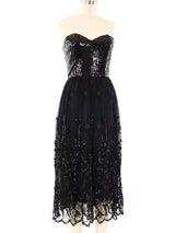 Giorgio di Sant'Angelo Sequin Embellished Strapless Dress Dress arcadeshops.com