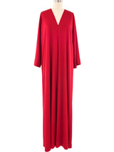 Halston IV Crimson Jersey Caftan Dress arcadeshops.com