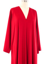 Halston IV Crimson Jersey Caftan Dress arcadeshops.com