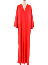 Halston IV Red Jersey Caftan Dress arcadeshops.com