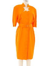 Thierry Mugler Marigold Belted Dress Dress arcadeshops.com