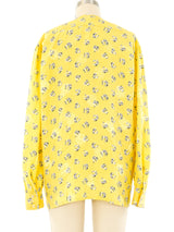 Escada Floral Printed Silk Blouse Top arcadeshops.com