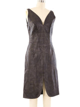 Thierry Mugler Embossed Leather Tank Dress Dress arcadeshops.com