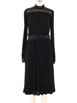 Pierre Cardin Sequin Trimmed Chiffon Dress Dress arcadeshops.com