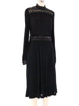 Pierre Cardin Sequin Trimmed Chiffon Dress Dress arcadeshops.com