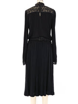 Pierre Cardin Sequin Trimmed Chiffon Dress Dress arcadeshops.com