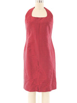 Gianni Versace Diamond Brocade Halter Dress Ensemble Suit arcadeshops.com