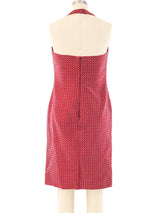 Gianni Versace Diamond Brocade Halter Dress Ensemble Suit arcadeshops.com