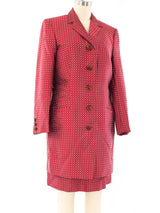 Gianni Versace Diamond Brocade Halter Dress Ensemble Suit arcadeshops.com
