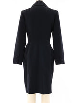 Fabrice Beaded Lapel Coat Dress Dress arcadeshops.com