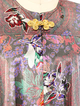 Metallic Floral Caftan Dress arcadeshops.com