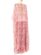 Snake Printed Chiffon Palazzo Ensemble Suit arcadeshops.com