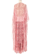 Snake Printed Chiffon Palazzo Ensemble Suit arcadeshops.com