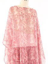 Snake Printed Chiffon Palazzo Ensemble Suit arcadeshops.com