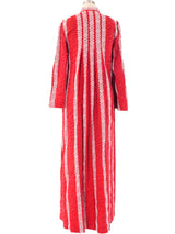 Bill Tice Seersucker Striped Caftan Dress arcadeshops.com