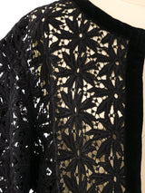 Oscar De La Renta Floral Lace Jacket Jacket arcadeshops.com