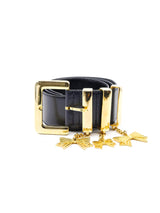 Escada Bow Charm Leather Belt Accessory arcadeshops.com